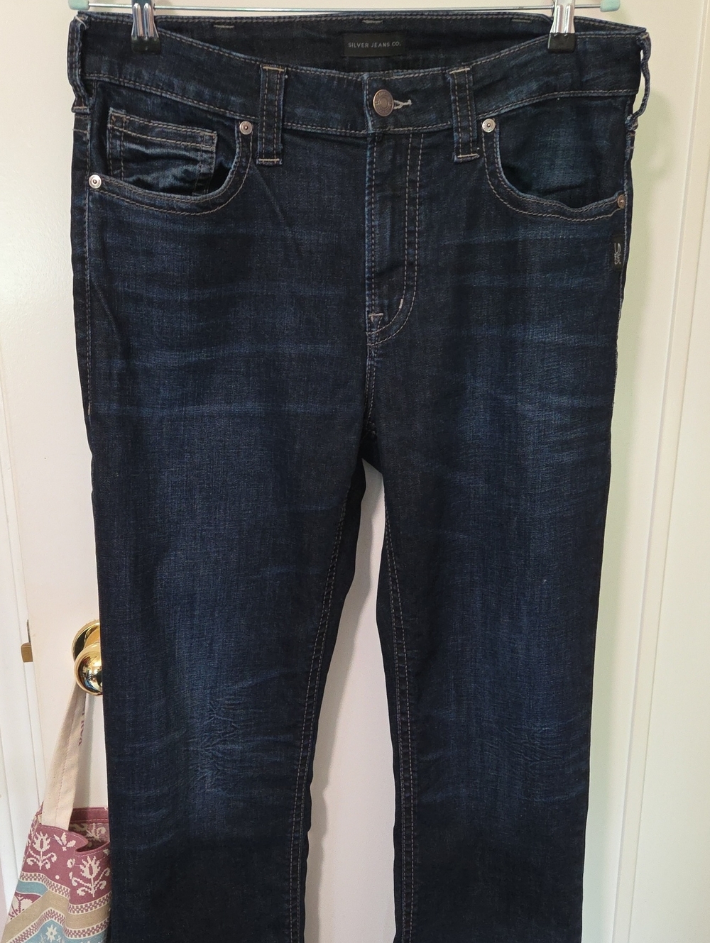 Silver Jeans Men's Straight Jeans in Dark Indigo Wash